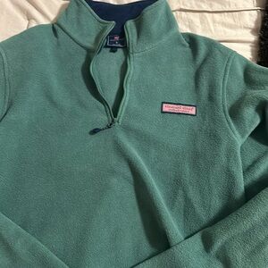Men’s size small green 1/4 zip pullover.